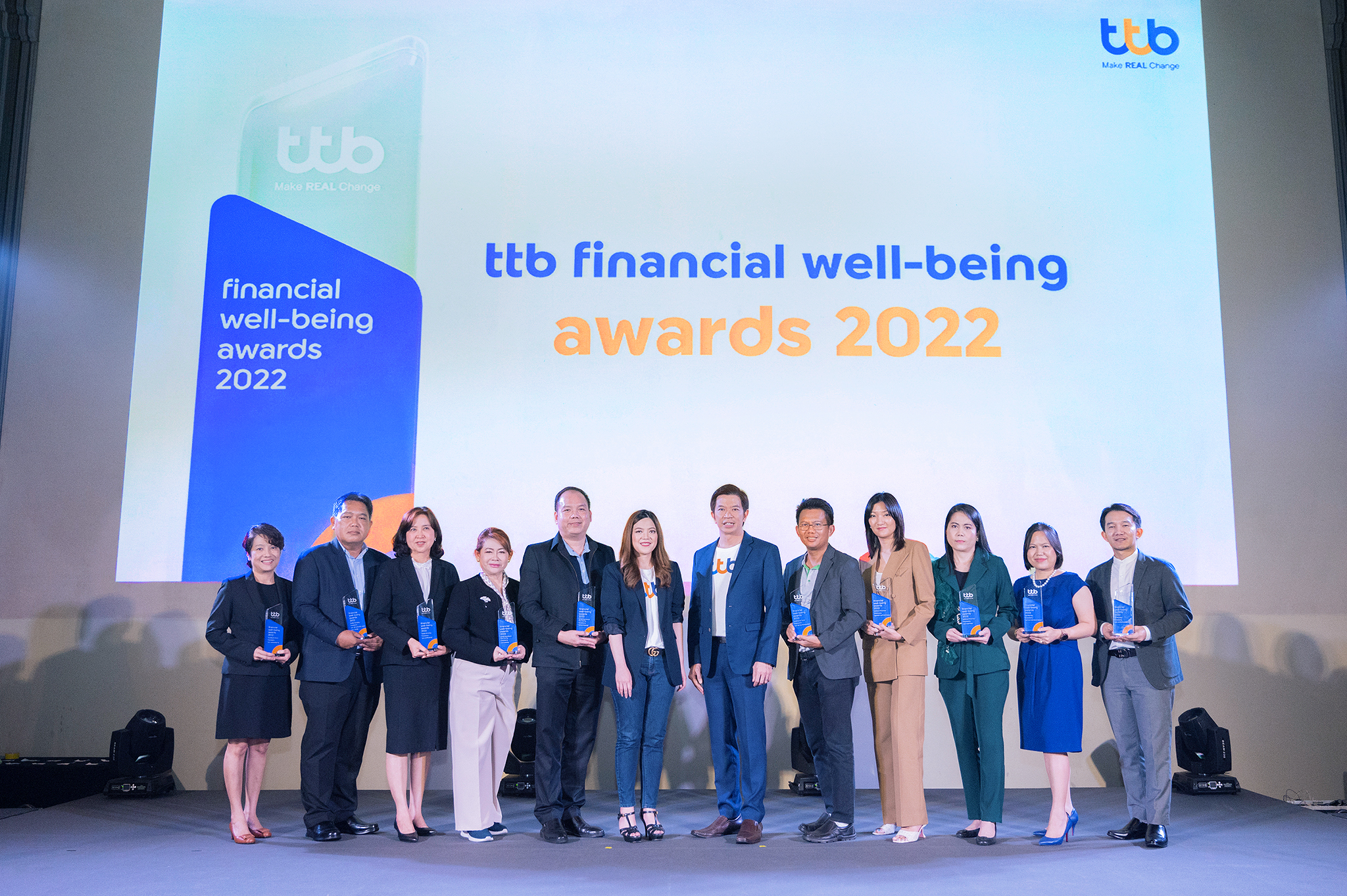 ทีเอ็มบีธนชาต มอบรางวัล ‘ttb financial well-being awards’ ให้ 10 องค์กรชั้นนำดีเด่นที่ยกระดับสวัสดิการให้พนักงานในองค์กรมีชีวิตทางการเงินดีขึ้นรอบด้าน
